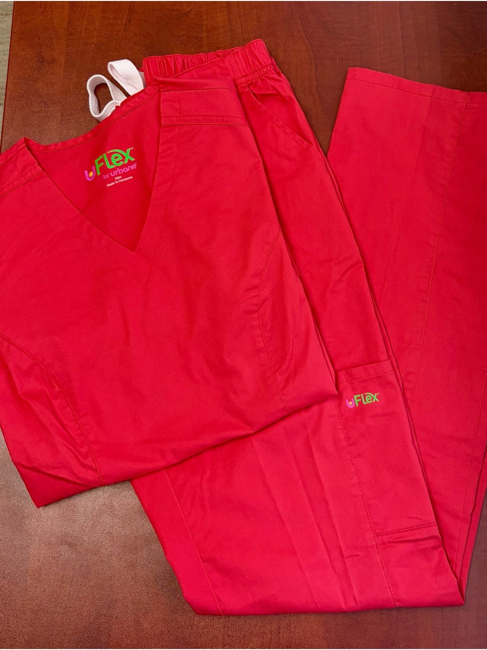 Coral scrub set XSM Top TXS bottom